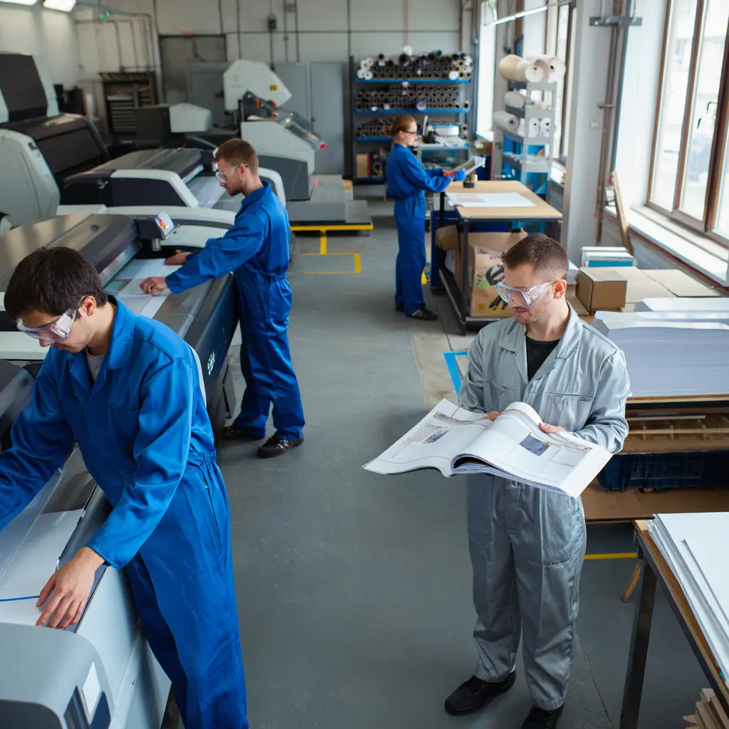 Business printing solutions and finished printed materials